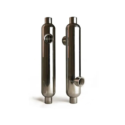 Personalize stainless steel Ti material plasma pengelasan shell dan tabung penukar panas kolam renang penukar panas