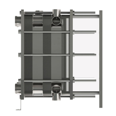 NBR Saniter Gasket Plate Heat Exchanger Frame Stainless Steel Kelas Fad