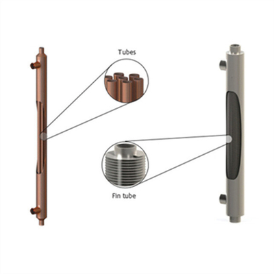 Side Arm Heat Exchanger Air Fin Heat Exchanger Shower Air limbah Pemulihan panas