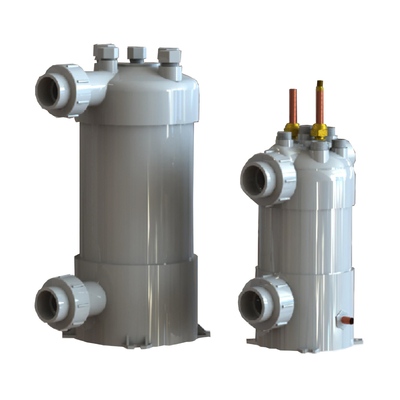 Tubular Heat Exchanger Titanium PVC Shell and Tube untuk pemanasan pendinginan aplikasi