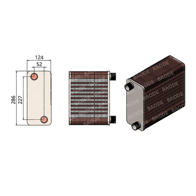 Efisiensi tinggi udara ke udara counterflow exchanger panas untuk pemulihan panas Chiller Plate exchanger panas