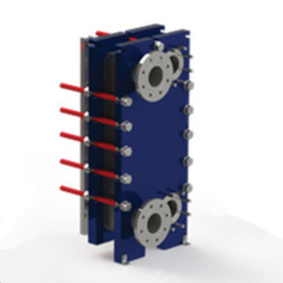 Performa tinggi Semi-Welded Evaporator Plate Heat Exchanger untuk industri makanan dan laut