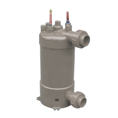 Biaya efektif Aquarium Chiller Coil di Shell Panas Exchanger Titanium murni Coil Panas Exchanger untuk kolam renang Pump Panas
