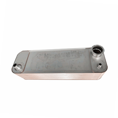 Tembaga stainless steel Evaporator Freon Untuk Air Piring Panas Pertukang Panas Hidraulik pendingin