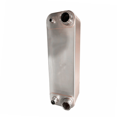Tembaga stainless steel Evaporator Freon Untuk Air Piring Panas Pertukang Panas Hidraulik pendingin