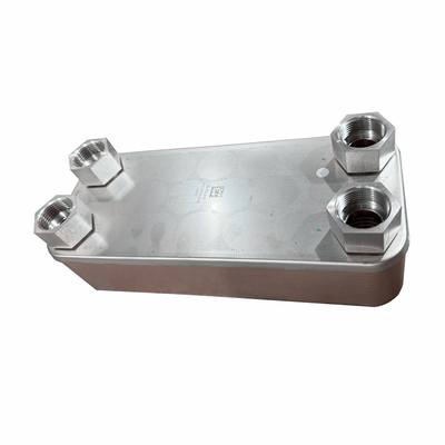 Efisiensi Transfer Panas Tinggi Pemanas Plat Stainless Steel Brazed untuk Chiller HVAC Cairan ke Air Cooler Pendingin