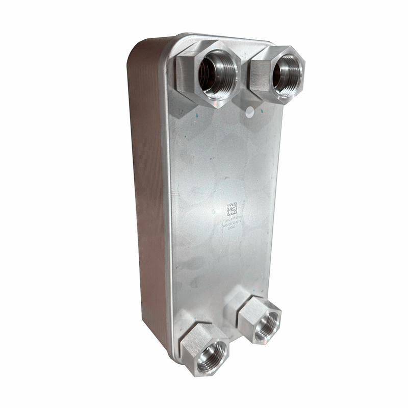 Efisiensi Transfer Panas Tinggi Pemanas Plat Stainless Steel Brazed untuk Chiller HVAC Cairan ke Air Cooler Pendingin